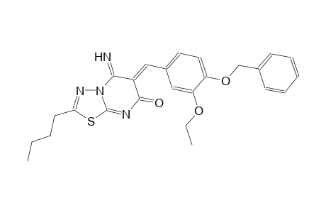 7H-[1,3,4]thiadiazolo[3,2-a]pyrimidin-7-one, 2-butyl-6-[[3-ethoxy-4-(phenylmethoxy)phenyl]methylene]-5,6-dihydro-5-imino-, (6Z)-