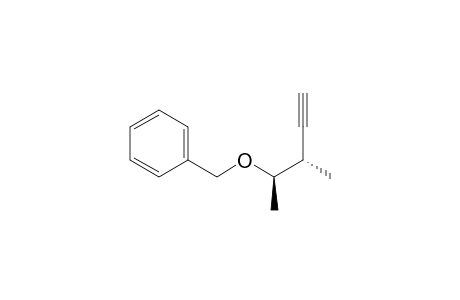 Benzene, [[(1,2-dimethyl-3-butynyl)oxy]methyl]-, [R-(R*,S*)]-