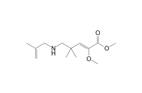 Z-METHYL-4,4-DIMETHYL-2-METHOXY-5-(2-METHYLALLYLAMINO)-PENT-2-ENOATE