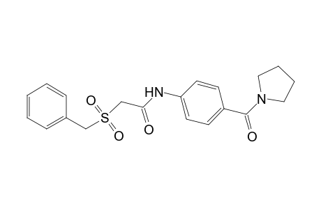 Acetamide, 2-[(phenylmethyl)sulfonyl]-N-[4-(1-pyrrolidinylcarbonyl)phenyl]-