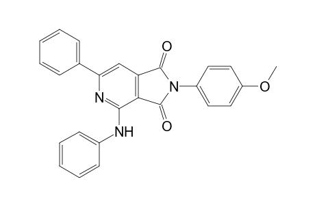 2-(4-Methoxyphenyl)-6-phenyl-4-phenylazanyl-pyrrolo[3,4-c]pyridine-1,3-dione