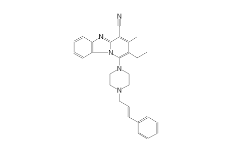 2-ethyl-3-methyl-1-{4-[(2E)-3-phenyl-2-propenyl]-1-piperazinyl}pyrido[1,2-a]benzimidazole-4-carbonitrile