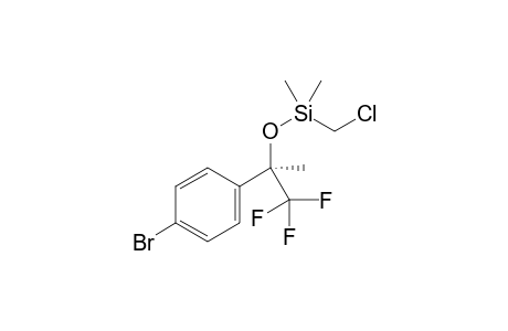 [(1R)-1-(4-bromophenyl)-2,2,2-trifluoro-1-methyl-ethoxy]-(chloromethyl)-dimethyl-silane