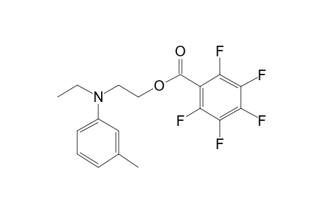 2-(Ethyl(m-tolyl)amino)ethyl 2,3,4,5,6-pentafluorobenzoate