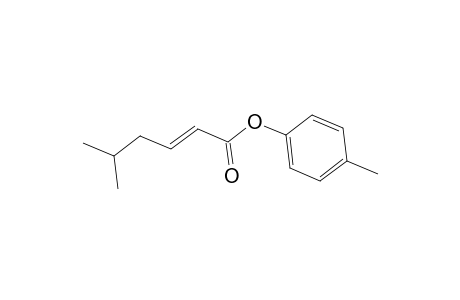 2-Hexenoic acid, 5-methyl-, 4-methylphenyl ester