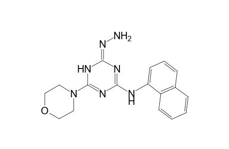 1,3,5-triazin-2(3H)-one, 4-(4-morpholinyl)-6-(1-naphthalenylamino)-, hydrazone, (2Z)-