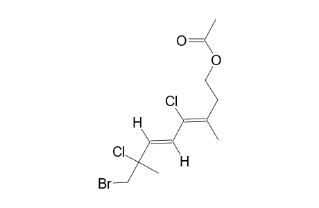 (3Z,5E)-1-(Acetoxy)-8-bromo-4,7-dichloro-3,7-dimethylocta-3,5-diene