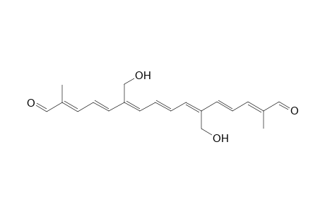 8,8'-Diapo-.psi.,.psi.-carotenedial, 20,20'-dihydroxy-