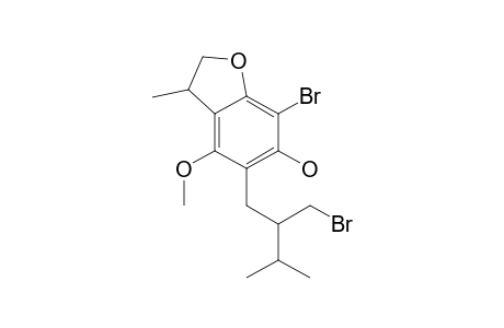 6-Benzofuranol, 7-bromo-5-[2-(bromomethyl)-3-methylbutyl]-2,3-dihydro-4-methoxy-3-methyl-