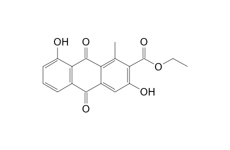 2-Anthracenecarboxylic acid, 9,10-dihydro-3,8-dihydroxy-1-methyl-9,10-dioxo-, ethyl ester