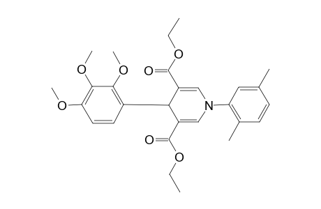 1-(2,5-dimethylphenyl)-4-(2,3,4-trimethoxyphenyl)-4H-pyridine-3,5-dicarboxylic acid diethyl ester