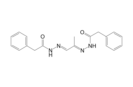 2-Phenyl-N-[(E)-[(2E)-2-(2-phenylethanoylhydrazinylidene)propylidene]amino]ethanamide