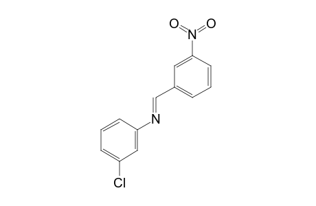m-chloro-N-(m-nitrobenzylidene)aniline