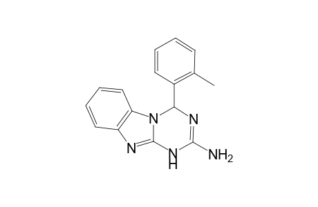 4-(2-METHYLPHENYL)-3,4-DIHYDRO-[1,3,5]-TRIAZINO-[1,2-A]-BENZIMIDAZOLE-2-AMINE