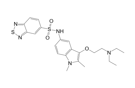 N-{3-[2-(Diethylamino)ethoxy]-1,2-dimethyl-1H-indol-5-yl}-2,1,3-benzothiadiazole-5-sulfonamide