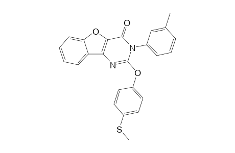 2-[4'-(Methylsulfanyl)phenoxy]-3-(3"-methylphenyl)benzofuro[3,2-d]pyrimidin-4(3H)-one