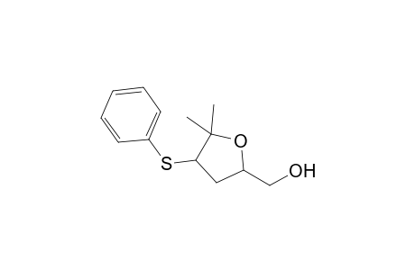 (3RS,5SR)-2,2-Dimethyl-3-phenylsulfanyltetrahydrofuran-5-ylmethanol