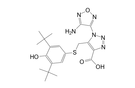 1H-1,2,3-triazole-4-carboxylic acid, 1-(4-amino-1,2,5-oxadiazol-3-yl)-5-[[[3,5-bis(1,1-dimethylethyl)-4-hydroxyphenyl]thio]methyl]-