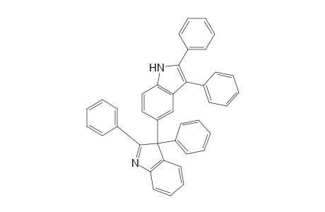 1H-Indole, 5-(2,3-diphenyl-3H-indol-3-yl)-2,3-diphenyl-