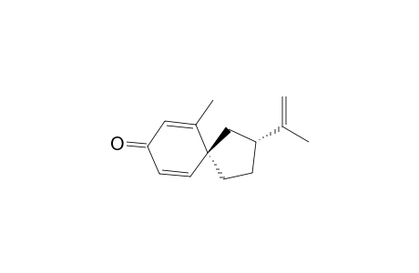 (3R,5S)-10-methyl-3-(1-methylethenyl)-8-spiro[4.5]deca-6,9-dienone