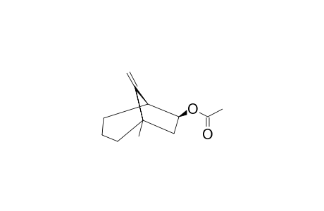 (+/-)-1-METHYL-8-METHYLENEBICYCLO-[3.2.1]-OCTAN-6-BETA-YL-ACETATE