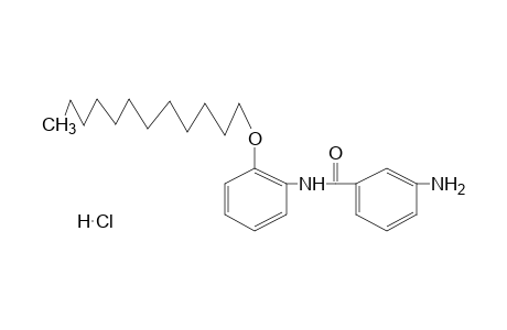 3-amino-2'-(dodecyloxy)benzanilide, monohydrochloride