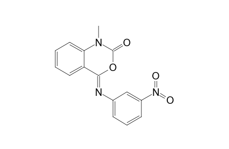 (Z)-1-METHYL-4-(3-NITROPHENYLIMINO)-1,4-DIHYDRO-2H-3,1-BENZOXAZIN-2-ONE