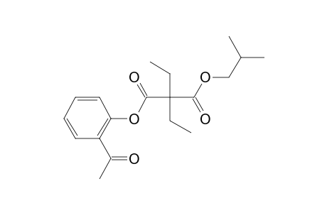 Diethylmalonic acid, 2-acethylphenyl isobutyl ester