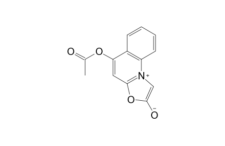 2,5-dihydroxyoxazolo[3.2-a]quinolinium hydroxide, inner salt, 5-acetate