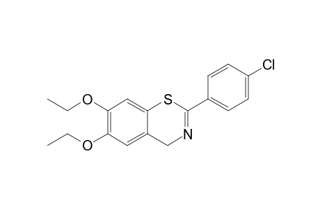 2-(4-CHLOROPHENYL)-2,3-DIETHOXY-4H-1,3-BENZO-THIAZINE