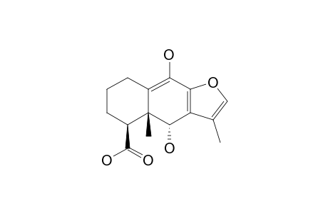 6-ALPHA,9-DIHYDROXY-14-BETA-CARBOXYLFURANOEREMOPHIL-9(10)-ENE