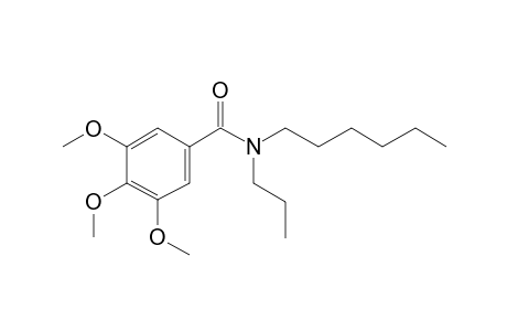 Benzamide, 3,4,5-trimethoxy-N-propyl-N-hexyl-