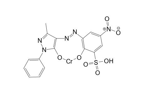 6-Amino-4-nitro-1-phenol-2-sulfonacid->3-methyl-1-phenyl-5-pyrazolon/1:1-Cr complex