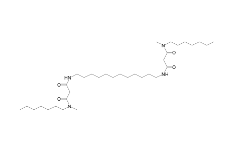 N-(n-Heptyl)-N'-(12-[2-(heptyl-methyl-carbamoyl)-acetylamino]-dodecyl)-N-methyl-malonamide