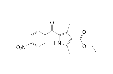 2,4-dimethyl-5-(p-nitrobenzoyl)pyrrole-3-carboxylic acid, ethyl ester