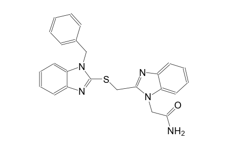 1H-benzimidazole-1-acetamide, 2-[[[1-(phenylmethyl)-1H-benzimidazol-2-yl]thio]methyl]-