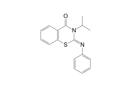 2,3-dihydro-3-isopropyl-2-(phenylimino)-4H-1,3-benzothiazin-4-one