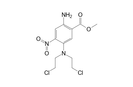 5-[N,N-Bis(2-chloroethyl)amino]-4-nitroanthranlic acid methyl ester