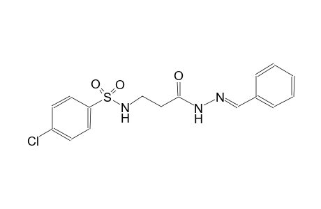 N-{3-[(2E)-2-benzylidenehydrazino]-3-oxopropyl}-4-chlorobenzenesulfonamide