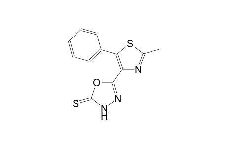 5-(2-Methyl-5-phenyl-1,3-thiazol-4-yl)-1,3,4-oxadiazole-2(3H)-thione