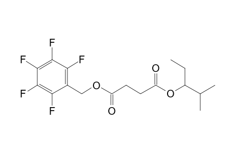 Succinic acid, 2-methylpent-3-yl pentafluorobenzyl ester