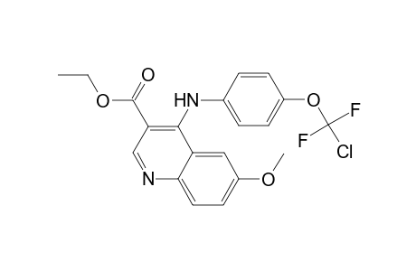4-[4-[chloro(difluoro)methoxy]anilino]-6-methoxy-3-quinolinecarboxylic acid ethyl ester