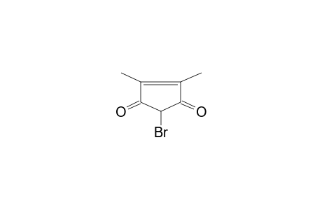 4-Cyclopentene-1,3-dione, 2-bromo-4,5-dimethyl-