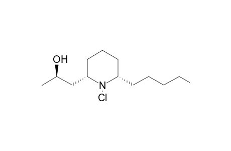 (+-)-cis-N-Chloro-2-[1-(R 2-hydroxypropyl)]-6-pentylpiperidine