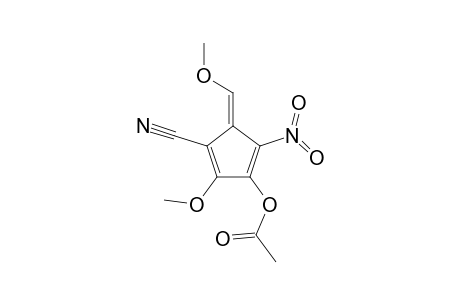 4-Nitro-1-cyano-2,6-dimethoxypentafulven-3-yl acetate