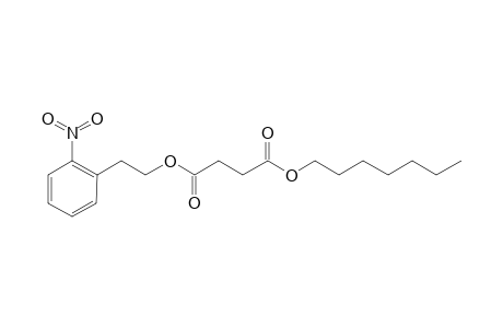 Succinic acid, heptyl 2-nitrophenethyl ester