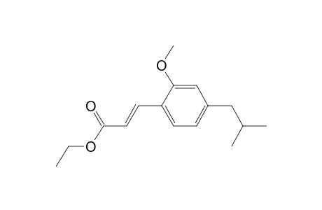 E-ethyl 3-(4-isobutyl-2-methoxyphenyl)-acrylate