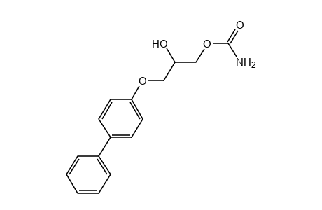 carbamic acid, 3-(4-biphenylyloxy)-2-hydroxypropyl ester