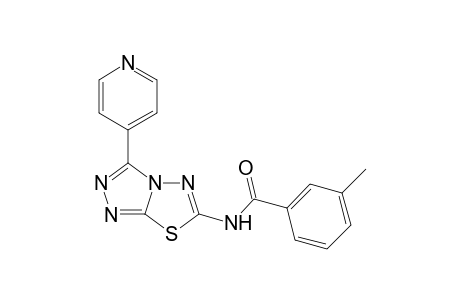 3-Methyl-N-(3-(pyridin-4-yl)-[1,2,4]triazolo[3,4-b][1,3,4]thiadiazol-6-yl)benzamide