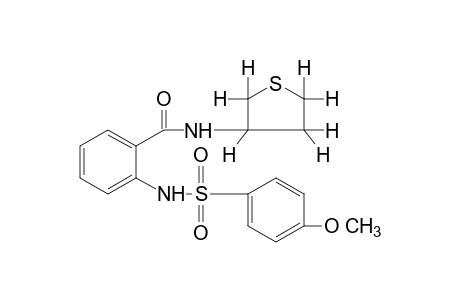 o-(p-methoxybenzenesulfonamido)-N-(tetrahydro-3-thienyl)benzamide